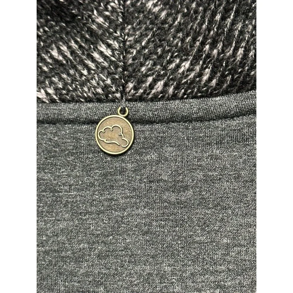 Soft Surroundings Long Sleeve Tunic Sweater Solid Gray‎ V-neck Stretch Petite PL